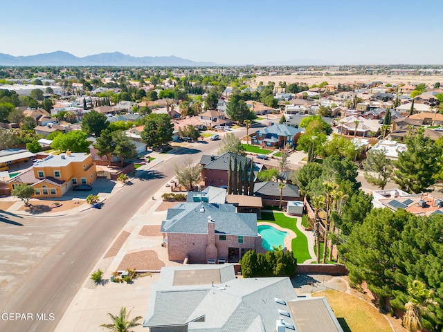 1829 Paseo Real Cir, El Paso, TX 79936 - bird's eye view with a residential view and a mountain view