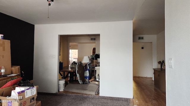 11325 Tom Ulozas Dr, El Paso, TX 79936 - hallway with wood finished floors