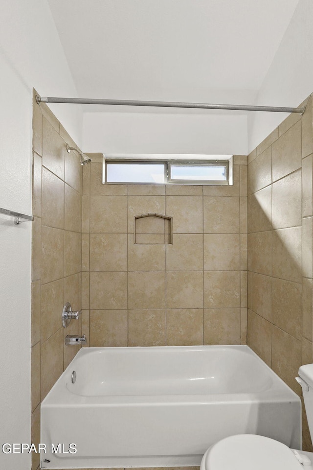 bathroom with  shower combination and toilet