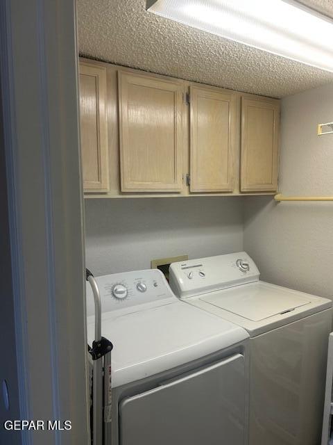 laundry room featuring cabinet space and washing machine and dryer