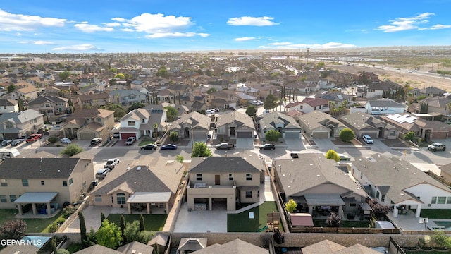 birds eye view of property featuring a residential view