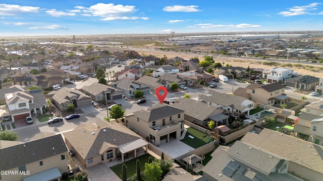 aerial view featuring a residential view