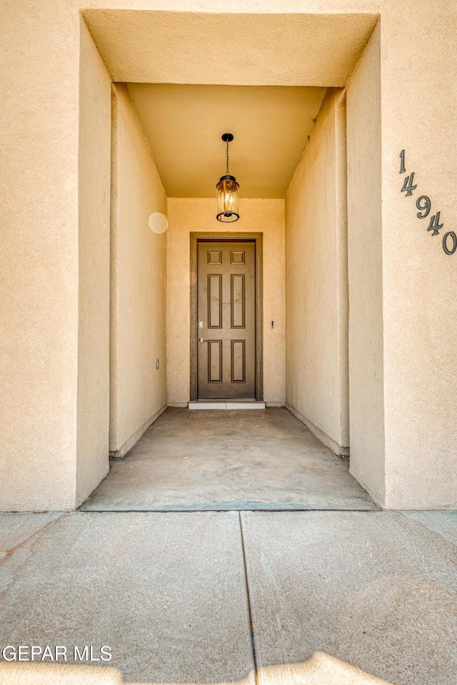 14940 Tierra Escape Ave, El Paso, TX 79938 - entrance to property featuring stucco siding