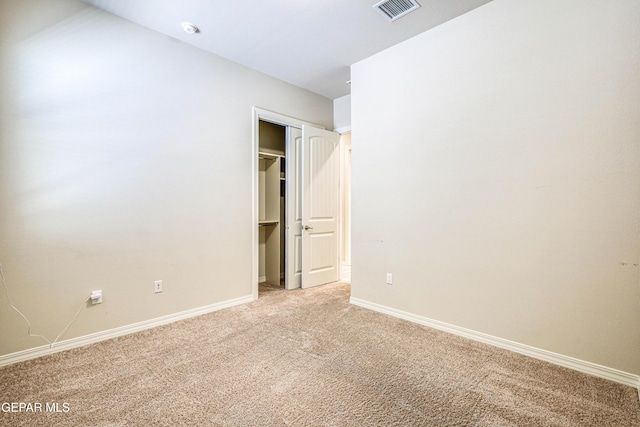 14940 Tierra Escape Ave, El Paso, TX 79938 - unfurnished bedroom featuring baseboards, visible vents, light carpet, and a closet