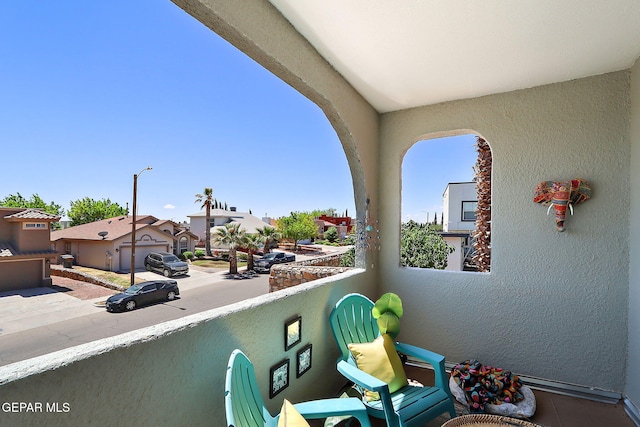 12541 Setting Sun Dr, El Paso, TX 79938 - balcony featuring a residential view