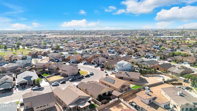 drone / aerial view with a residential view