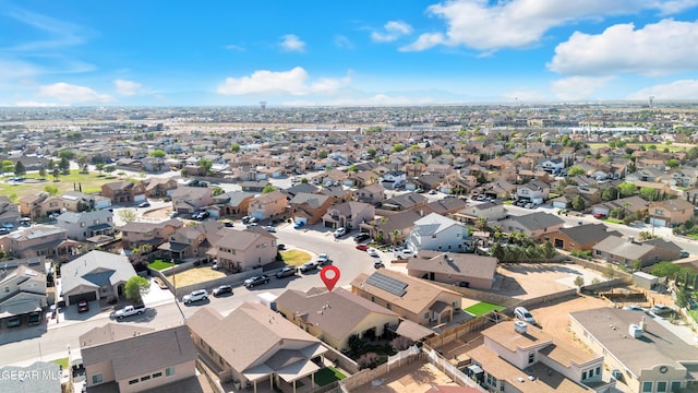 aerial view featuring a residential view
