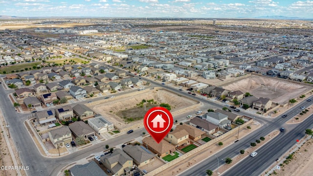 1021 Aerodyne Pl, El Paso, TX 79928 - aerial view of property's location with nearby suburban area