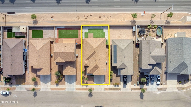 1021 Aerodyne Pl, El Paso, TX 79928 - aerial view of property's location with property parcel outlined