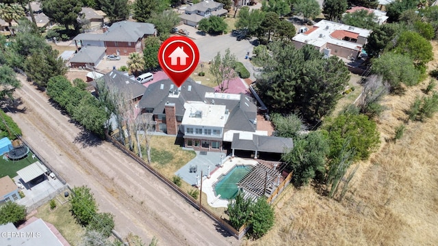 624 Mount Cristo Rey Ln, El Paso, TX 79922 - aerial perspective of suburban area