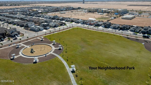 birds eye view of property featuring a residential view