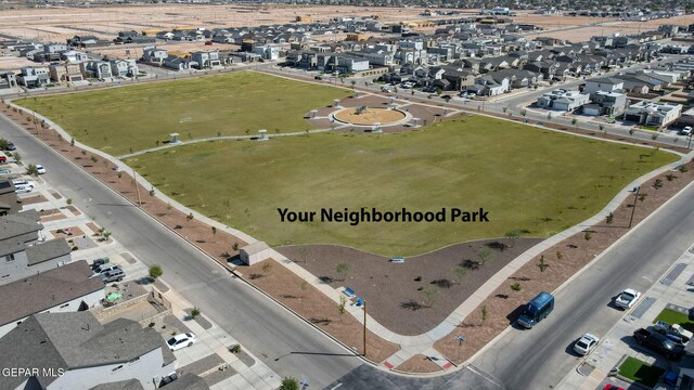 bird's eye view featuring a residential view