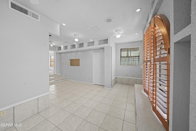 4808 Sagittarius Ave, El Paso, TX 79924 - empty room with visible vents, recessed lighting, baseboards, and light tile patterned floors