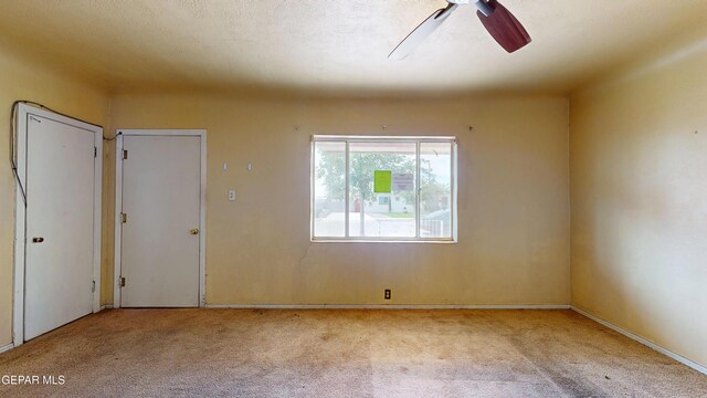 6001 Canton Ct, El Paso, TX 79905 - carpeted spare room with ceiling fan and baseboards