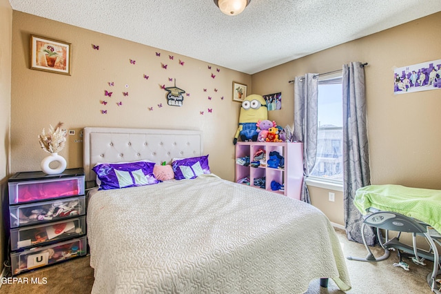 14253 Hacienda Rock Dr, El Paso, TX 79938 - carpeted bedroom with a textured ceiling