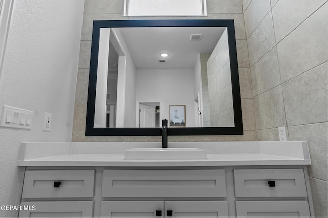 13106 Salterton Ave, El Paso, TX 79928 - bathroom featuring visible vents and vanity
