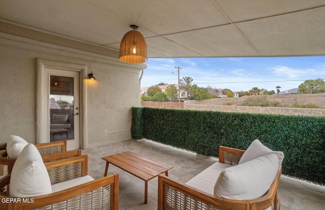 12164 Sitting Bull Dr, El Paso, TX 79936 - balcony featuring a patio