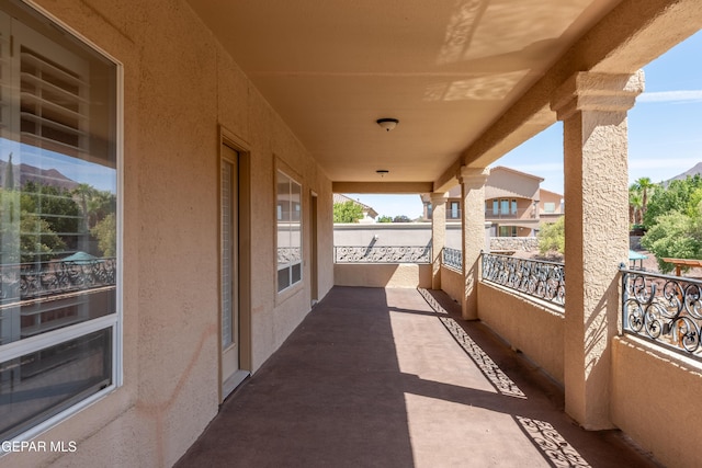 view of balcony