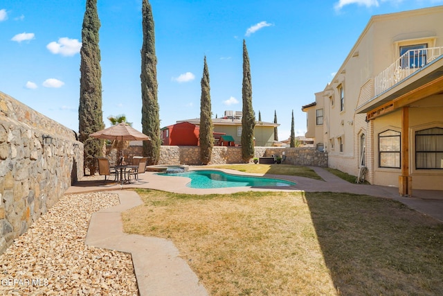 1859 Luis Gomez Place, El Paso, TX 79936 - view of swimming pool featuring a patio and a pool with connected hot tub