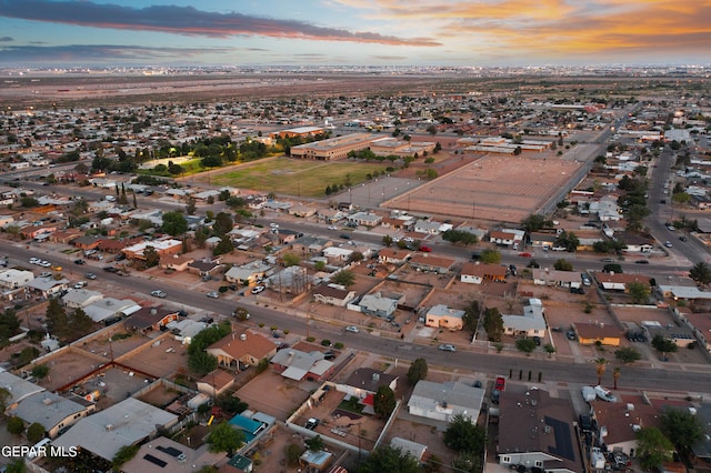 drone / aerial view featuring a residential view