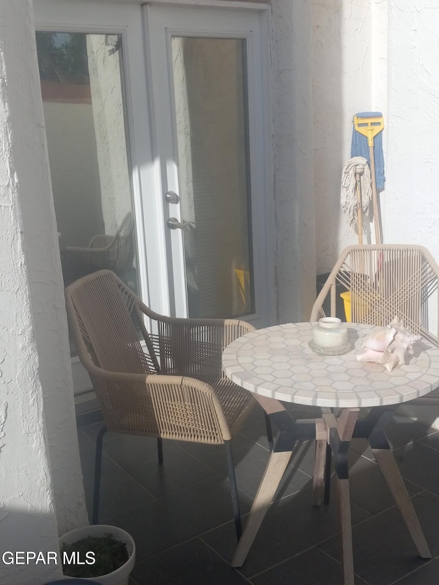 view of dining space