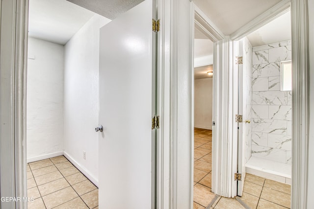 8929 Robert Dr Unit 1 & 2, El Paso, TX 79904 - hallway with baseboards and light tile patterned floors