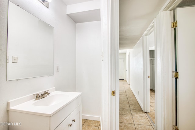 8929 Robert Dr Unit 1 & 2, El Paso, TX 79904 - bathroom with vanity and tile patterned flooring