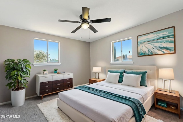 7113 Pear Tree Ln, El Paso, TX 79915 - bedroom featuring carpet flooring, multiple windows, and baseboards