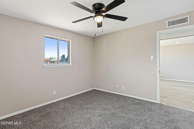 7113 Pear Tree Ln, El Paso, TX 79915 - carpeted spare room featuring a ceiling fan and baseboards