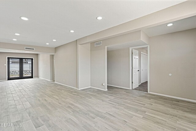 7113 Pear Tree Ln, El Paso, TX 79915 - empty room featuring baseboards, light wood-type flooring, and recessed lighting