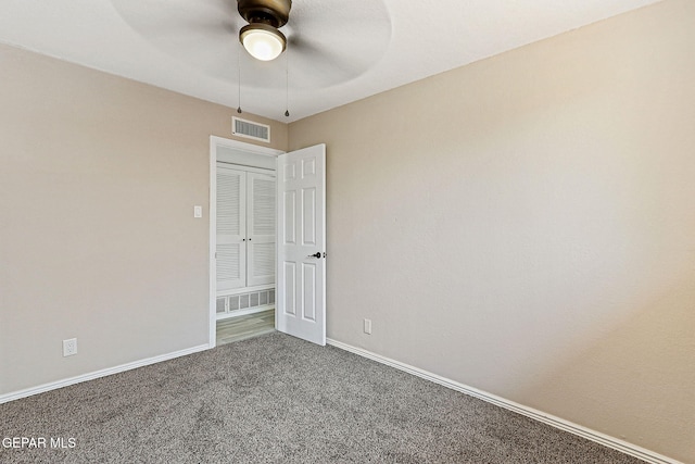7113 Pear Tree Ln, El Paso, TX 79915 - spare room with carpet floors, ceiling fan, and baseboards