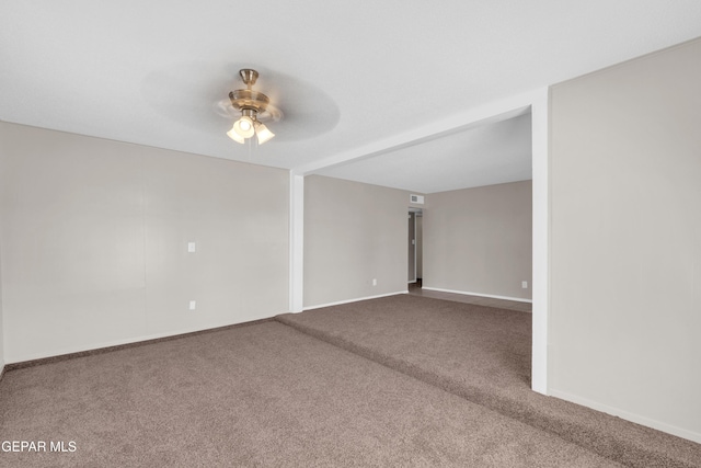 10601 Teresa Pl, El Paso, TX 79924 - carpeted spare room featuring ceiling fan and baseboards