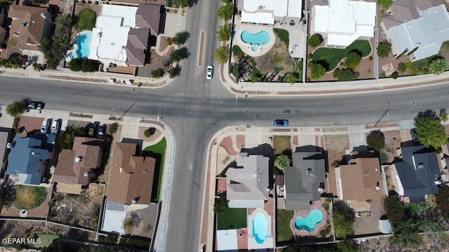 bird's eye view featuring a residential view