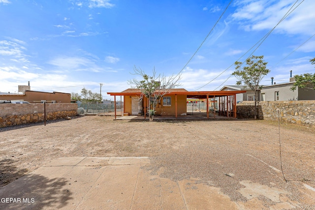 view of rear view of property