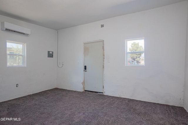 219 Dolan St, El Paso, TX 79905 - carpeted spare room with electric panel and a wall unit AC