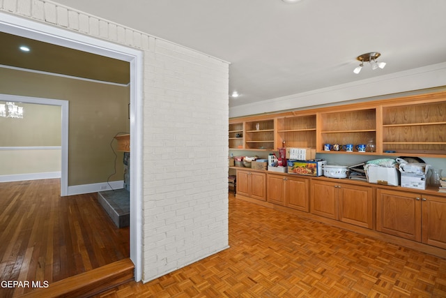 3020 Wheeling Ave, El Paso, TX 79930 - office space with ornamental molding, baseboards, and recessed lighting