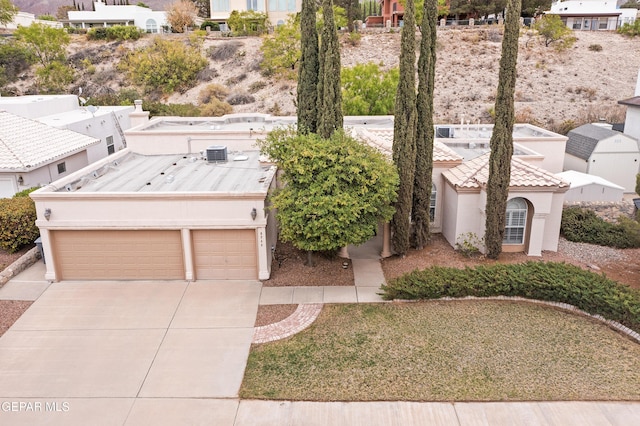 aerial view of residential area