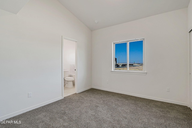 14296 Chris Zingo Ln, El Paso, TX 79928 - carpeted spare room featuring vaulted ceiling and baseboards