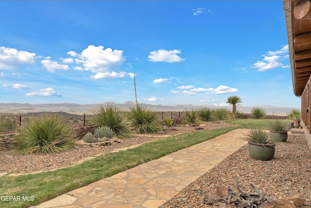 2 Scenic Ridge Rd N, Alpine, TX 99999 - view of yard with a mountain view