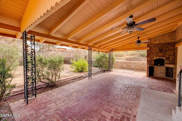 4731 Leeds Ave, El Paso, TX 79903 - view of patio featuring a ceiling fan
