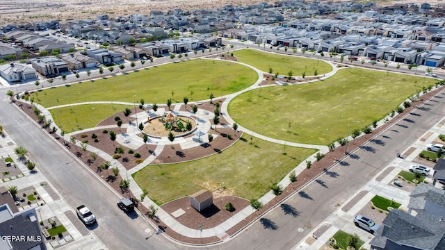 aerial view of property's location with nearby suburban area