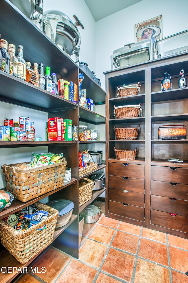 view of pantry