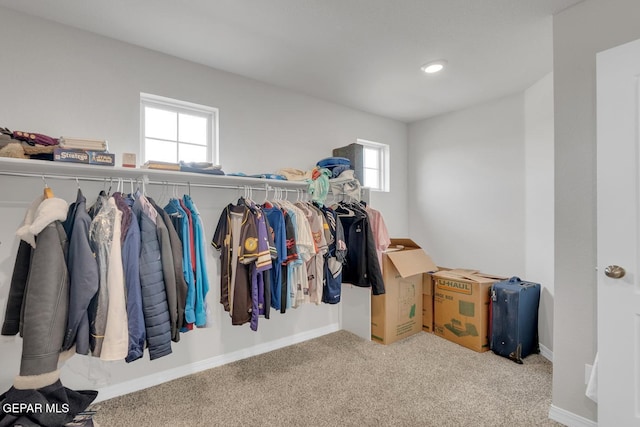 13868 Sky Ranger Ave, El Paso, TX 79928 - walk in closet featuring carpet floors