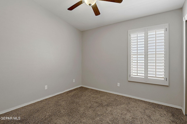 14182 John Scagno, El Paso, TX 79938 - carpeted empty room with a ceiling fan and baseboards