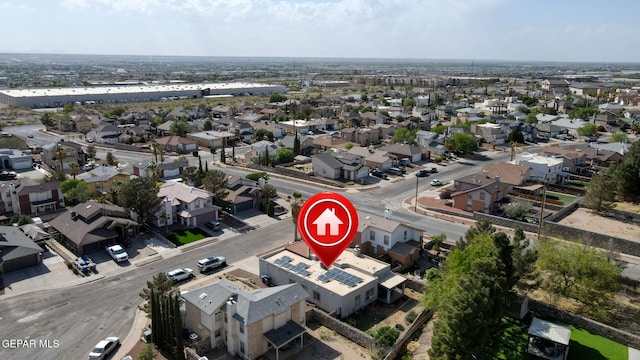 aerial perspective of suburban area