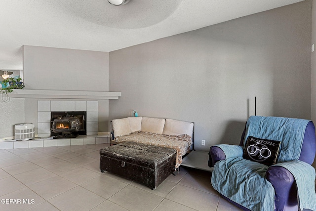 interior space featuring tile patterned flooring