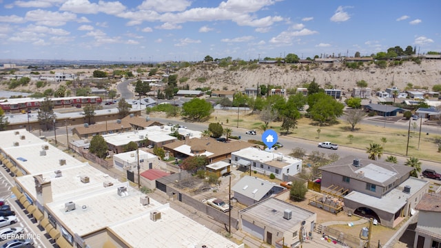 aerial view of residential area