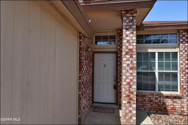 6205 Alina Baltazar Dr, El Paso, TX 79932 - property entrance with brick siding