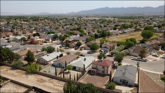 6205 Alina Baltazar Dr, El Paso, TX 79932 - aerial perspective of suburban area with a mountain backdrop