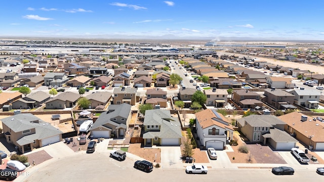 aerial perspective of suburban area featuring mountains